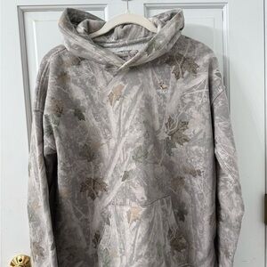 abercrombie kids Gray and Green Camo Hooded Sweatshirt